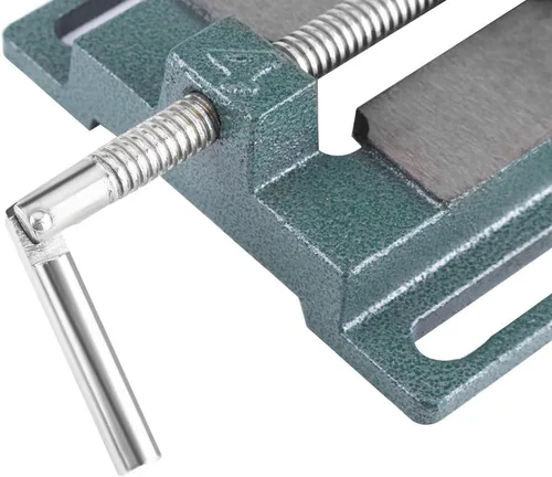 Vista 4 de Tornillo de prensa de taladro, 4 "de hierro fundido resistente tamaño de apertura de fresado soporte de banco abrazadera de carpintería máquina