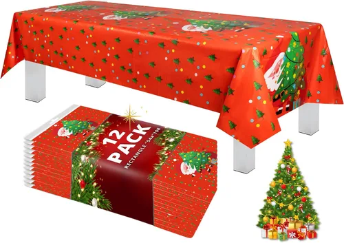 Vista 45 de Grandipity Mantel de plástico desechable de calidad prémium para fiestas con temática de globos de cumpleaños, 1 paquete, 54 x 108 pulgadas, mantel