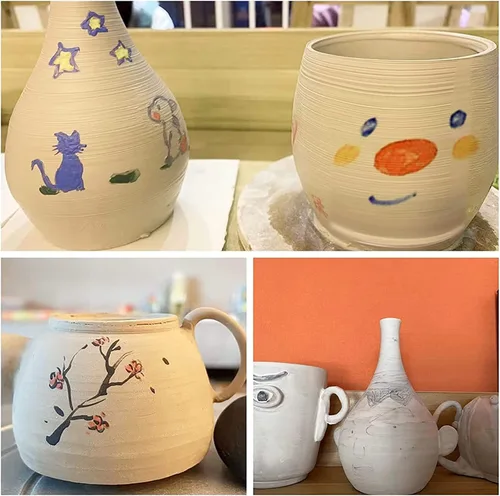Vista 6 de ReArt Arcilla de secado al aire de 15 libras con 3 colores blanco, gris y terracota 5 libras cada uno, ideal para principiantes y escultores