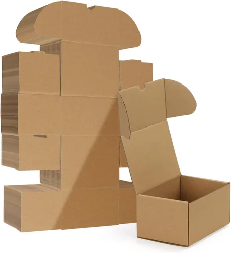 Vista 50 de HORLIMER Paquete de 40 cajas de envío de 5 x 5 x 5, caja de cartón corrugado blanco para correo, embalaje, pequeñas empresas