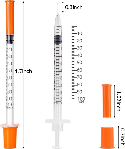 Vista 3 de U-100 - Jeringas de 0.03 fl oz 31G 5/16 pulgadas, empaquetadas