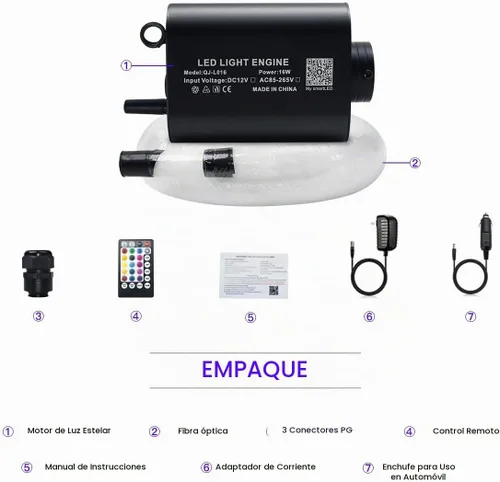 Vista 8 de AKEPO Kit de luces de techo de estrella de fibra óptica de 16 W, control por aplicación para automóvil y hogar, hilos de cable de fibra óptica, 150