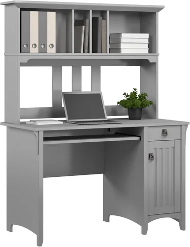 Vista 13 de Bush Furniture Salinas Mission escritorio con gabinete, Madera