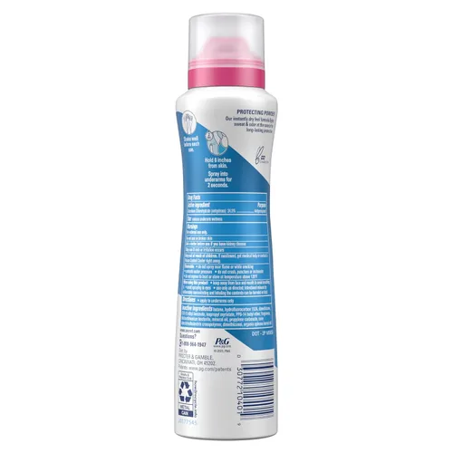 Vista 9 de Secret - Desodorante antitranspirante en aerosol, polvo de protección