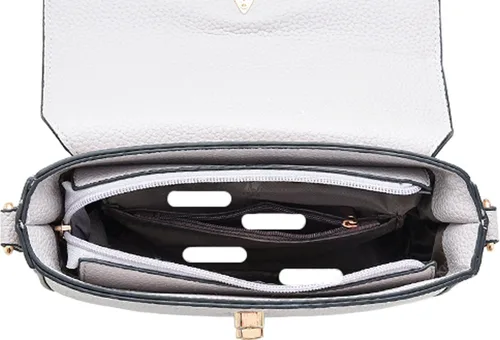 Vista 5 de Covelin Bolso bandolera pequeño de cuero para mujer