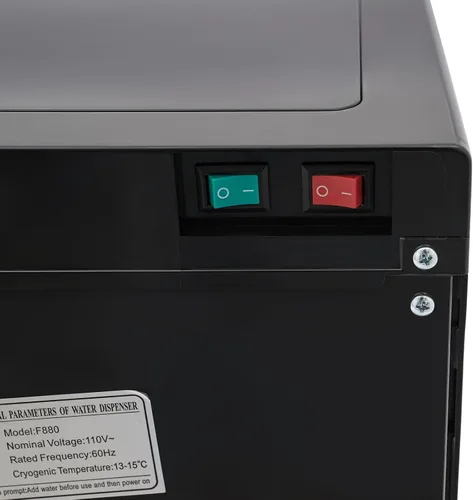 Vista 6 de YIYIBYUS Dispensador de enfriador de agua de carga inferior para botellas de 5 galones, dispensador de agua fría y caliente con indicador de botella