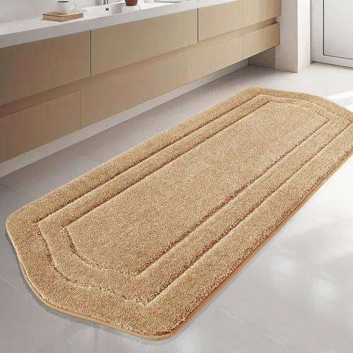 Vista 25 de COSY HOMEER Alfombras de Baño Extra Gruesas para Baño - Juegos de Alfombras Antideslizantes de Lino de Baño Suave Felpa 100% Poliéster Fuerte Sala