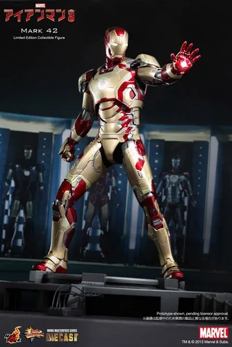 Vista 2 de Iron Man 3 juguetes caliente 1/6 Escala Diecast coleccionable Figura Iron Man Mark XLII