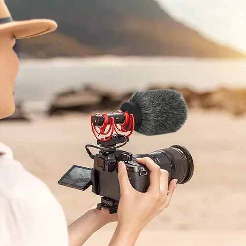 Vista 2 de YOUSHARES NTG - Protector de viento para micrófono peludo, protector contra el viento, para Rode VideoMic NTG y micrófonos con longitud máxima