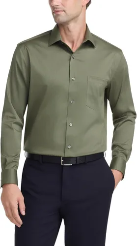 Vista 27 de Van Heusen Camisa de vestir para hombre, ajuste regular, cuello flexible, elástica, sin arrugas