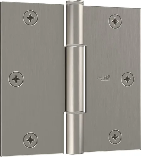 Vista 7 de National Hardware Bisagras de protección contra chirridos de 1/4 pulgadas, esquinas redondas, paquete de 3 en negro mate