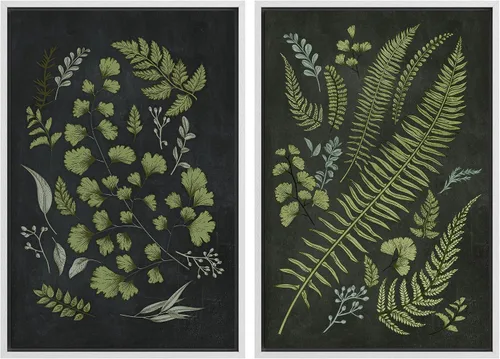 Vista 78 de Ashbrook - Set de arte de pared en lienzo enmarcado, tonos orgánicos de la tierra en beige y marrón con ilustraciones de trazos circulares, arte