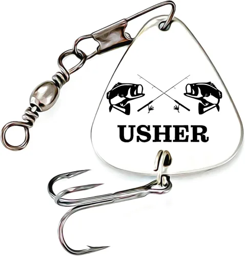 Vista 8 de Wedding Party Gift Fishing Lure Best Man Groomsman Officiant Usher Forever Your Little GILR Wedding-Lure