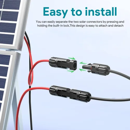 Vista 4 de Cable de extensión solar a XT60, adaptador solar de alimentación de 11 pies para Anker Powerhouse ECOFLOW River 2 Pro Max River Cable de carga