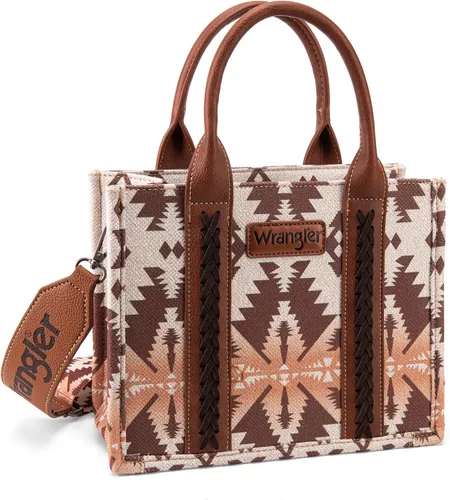 Vista 3 de Wrangler Aztec Tote Bag for Women Boho Shoulder Purses and Western Handbags