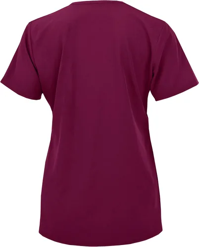 Vista 4 de Camiseta médica de enfermería con cuello en V para mujer GT Performance