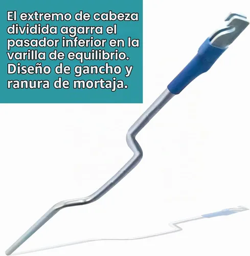 Vista 4 de Herramienta de tensión de ventana para balanceo espiral inclinable H 3787, engancha el equilibrio e inserta en el zapato de ventana adecuado
