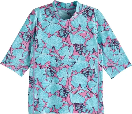 Vista 2 de Coolibar Camiseta de surf de manga corta con protección solar UPF 50+ para niños Sandshark