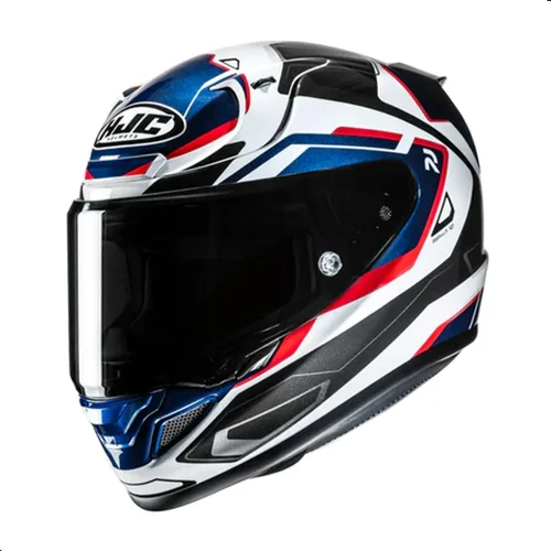 Vista 2 de Casco de motocicleta HJC RPHA 12N Brels con visera HJ-42 Pinlock, aprobado por DOT (MC1, Pequeño)