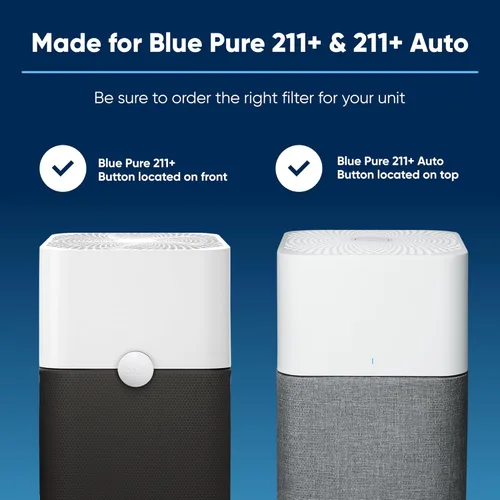 Vista 2 de BLUEAIR Filtro Blue Pure 211+ Serie AllergenBlock, Reemplazo Genuino, Alergias Blueair, Caspa de Mascotas, Polen, Polvo, Filtro Blue Pure 211+ Serie