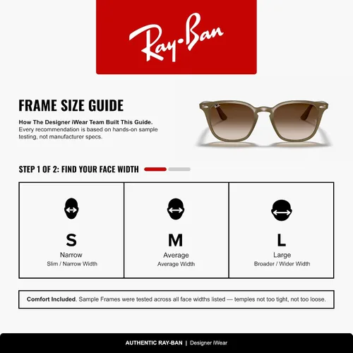 Vista 4 de Ray-Ban RB4258F - Gafas de sol cuadradas para hombre y mujer Beige