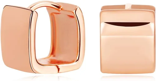Vista 14 de Aretes de aro pequeños y gruesos para mujer, aretes hipoalergénicos simples Negro