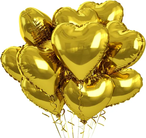 Vista 43 de Globos de corazón azul bebé, 10 piezas de globos en forma de corazón azul claro y blanco pastel, globos de papel de aluminio blanco arena crema
