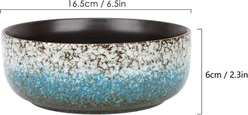 Vista 2 de kilolfy Happy Bonsai Pot - Maceta de cerámica esmaltada de 6.5 pulgadas para suculentas