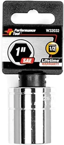 Vista 6 de Performance Tool W32334 1/2 Drive 1-1/16 6Point Deep Wall Socket, 1 paquete