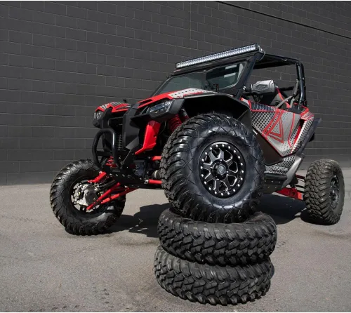 Vista 5 de (4 Pack) 4/156 Tusk Uinta Beadlock Wheel 14x7 5.0 + 2.0 Milled/Black For POLARIS DIESEL 455 4X4 1999-2002