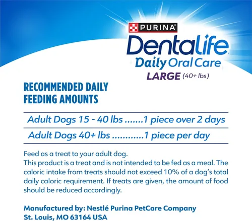 Vista 9 de Dentalife Purina Daily Oral Care Masticables dentales para perros grandes