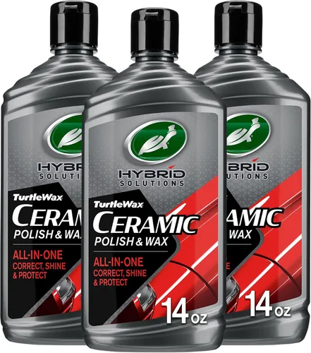 Vista 9 de Turtle Wax 53412 Hybrid Solutions - Pulidor y cera de cerámica, elimina arañazos de automóviles y marcas de remolinos, proporciona repelencia al