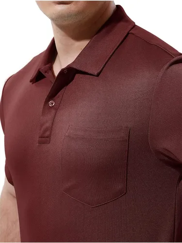 Vista 4 de YSENTO Polo para hombre, de manga corta, con cuello y bolsillo