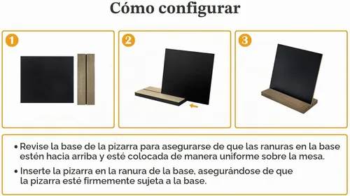 Vista 2 de DSTELIN Mini letreros de pizarra de mesa de 5 x 6 pulgadas con soportes de base de madera de estilo vintage, juego de 3