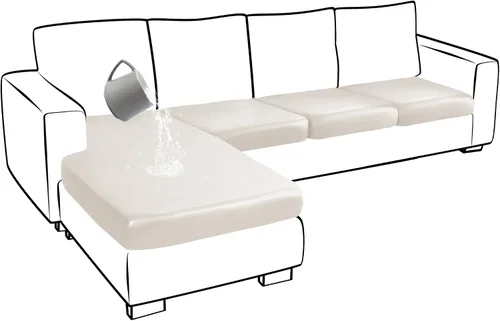 Vista 29 de Yates Home Funda de cojín de piel sintética para sofá, impermeable, elástica, para asiento de caravana, sofá biplaza, protector de muebles, funda