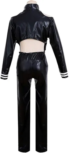 Vista 3 de Kaneki Ken - Disfraz de cosplay de uniforme de batalla conjunto completo con máscara