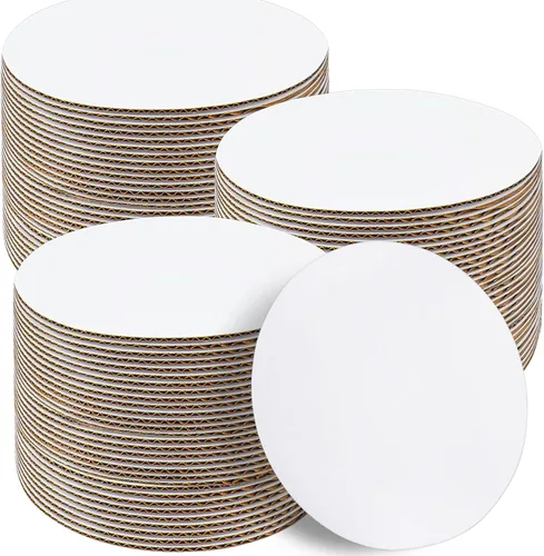 Vista 10 de Sudaya Juego de 25 soportes para tartas, 25 soportes para tartas de 15,2 cm redondos, soportes circulares para tartas de cartón, platos desechables