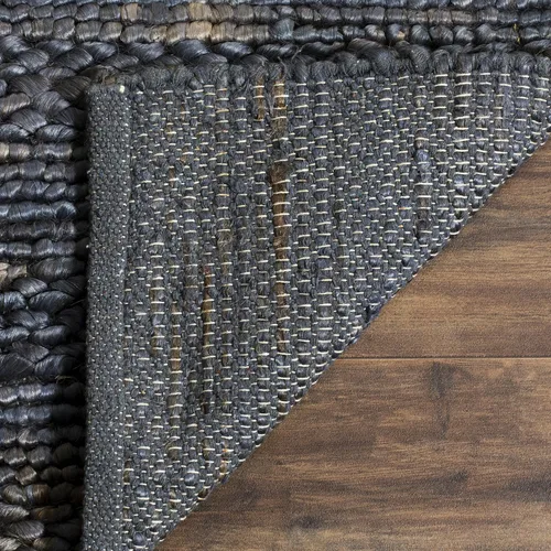 Vista 49 de SAFAVIEH Natural Fiber Collection - Alfombra decorativa de 2 x 3 pies, color lejía, yute hecho a mano, diseño trenzado tejido, ideal para entrada