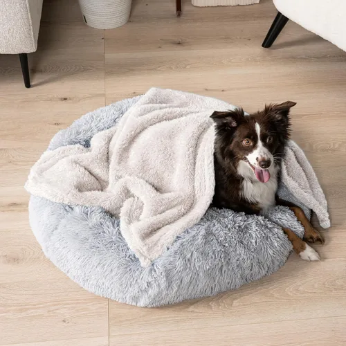 Vista 2 de PetAmi Manta de felpa suave para perros y gatos, pequeña de 24 x 32
