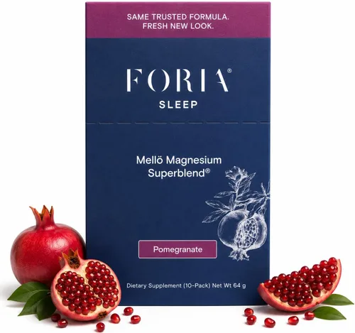 Vista 13 de Foria Mellö Suplemento de magnesio Superblend Powder – Glicinato de magnesio con L-teanina, GABA y minerales traza – Apoya el sueño y la relajación