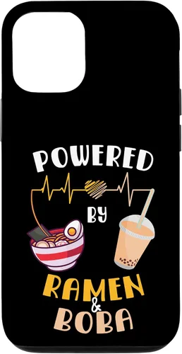 Vista 28 de Powered by Ramen & Boba Tea - Linda funda Kawaii Ramen Soup para iPhone 17