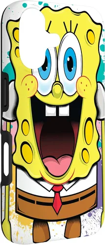Vista 3 de Funda para iPhone 17 de Bob Esponja con salpicaduras de pintura