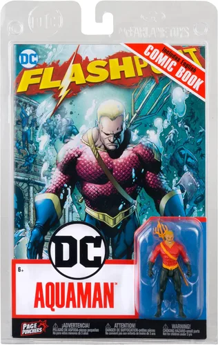 Vista 2 de McFarlane Toys - DC Direct Page Punchers Aquaman, figura de 7.6 cm con cómic Flashpoint
