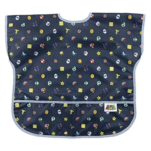 Vista 19 de Bumkins - Babero de manga corta para niña o niño, para niños pequeños de 1 a 3 años, tamaño grande, esencial imprescindible para niños pequeños