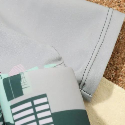 Vista 4 de WICVIK Traje de baño flotante para niños con flotabilidad ajustable, traje de baño de una pieza flotante para niños y niñas