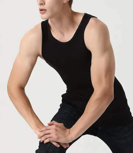 Vista 2 de Comfneat Camisetas deportivas de viscosa para hombre, paquete de 4