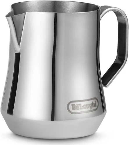 Vista 6 de De'Longhi Jarra espumadora de leche, acero inoxidable negro mate, 17 onzas