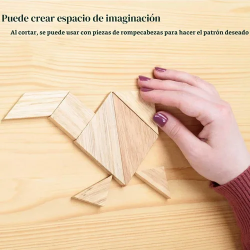 Vista 3 de 30 cuadrados de madera de 2 x 2 pulgadas para manualidades de 1/4