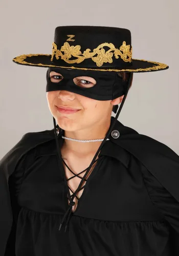 Vista 2 de Disfraz Deluxe de Zorro para Niños Multicolor