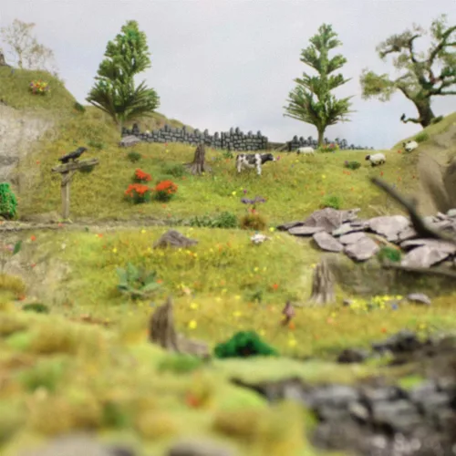 Vista 6 de War World Scenics - Pegamento de base de césped estático de 16.9 fl oz para modelos de dioramas de ferrocarril y terreno de guerra